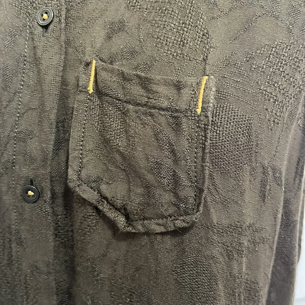 Anthropologie ECU Olive Green Shirt Dress Size XS - Picture 11 of 15